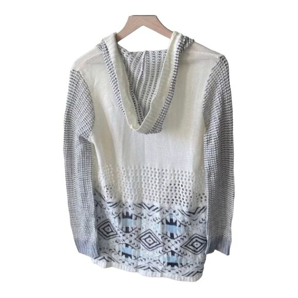 Vanilla‎ Star Open Knit Cardigan Boho Sweater Cream XL - Picture 12 of 13